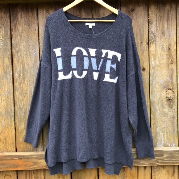 LC Lauren Conrad Sweaters - NWT❣️Gray LOVE Sweater